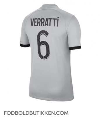 Paris Saint-Germain Marco Verratti #6 Udebanetrøje 2022-23 Kortærmet